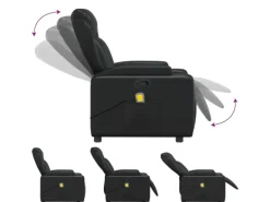 vidaXL Massagesessel Schwarz Kunstleder Modell 6