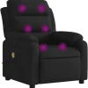 vidaXL Massagesessel Schwarz Stoff Modell 10