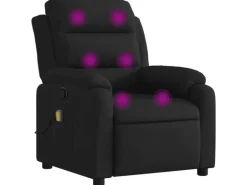 vidaXL Massagesessel Schwarz Stoff Modell 10