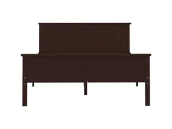 vidaXL Massivholzbett Dunkelbraun Kiefer 160x200 cm1115583