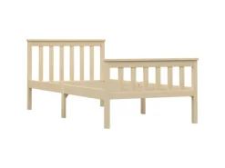 vidaXL Massivholzbett Helles Holz Kiefer 100x200 cm617227
