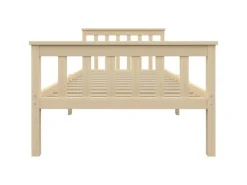 vidaXL Massivholzbett Helles Holz Kiefer 100x200 cm617227