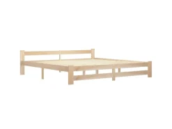 vidaXL Massivholzbett Kiefer 200x200 cm649446