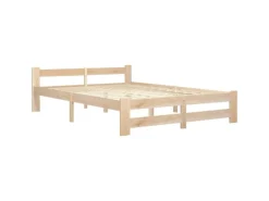 vidaXL Massivholzbett Kiefer 120x200 cm649442