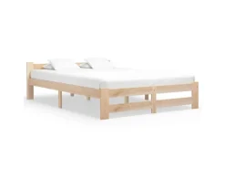 vidaXL Massivholzbett Kiefer 120x200 cm649442