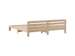 vidaXL Massivholzbett ohne Matratze 180x200 Kiefernholz 855558