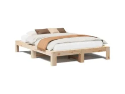 vidaXL Massivholzbett ohne Matratze 140x200 cm Kiefernholz 3308738
