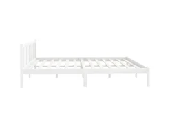 vidaXL Massivholzbett Weiß Kiefer 200x200 cm923563