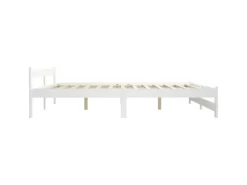 vidaXL Massivholzbett Weiß Kiefer 200x200 cm649453