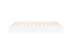 vidaXL Massivholzbett Weiß 140x200 cm1279634