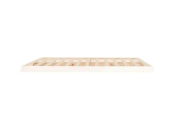 vidaXL Massivholzbett Weiß 180x200 cm Kiefer 6FT Super King1399974