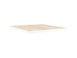 vidaXL Massivholzbett Weiß 180x200 cm Kiefer 6FT Super King1399974