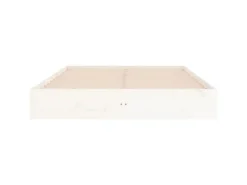 vidaXL Massivholzbett Weiß 200x200 cm1279614