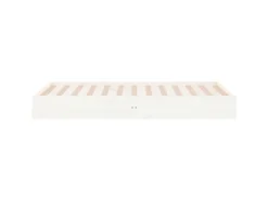 vidaXL Massivholzbett Weiß 90x200 cm1279649