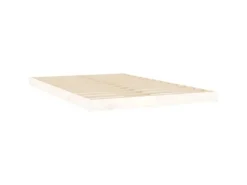 vidaXL Massivholzbett Weiß 120x200 cm Kiefer1370368