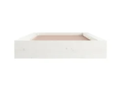 vidaXL Massivholzbett Weiß 90x200 cm1280204