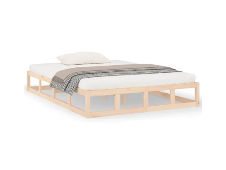 vidaXL Massivholzbett 140x190 cm 820841