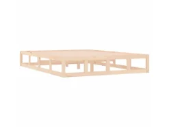 vidaXL Massivholzbett 140x190 cm 820841