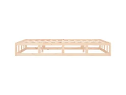 vidaXL Massivholzbett 140x190 cm 820841