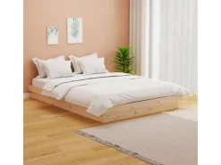 vidaXL Massivholzbett 140x200 cm 819907