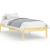 vidaXL Massivholzbett 90x190 cm 3FT Single1134883