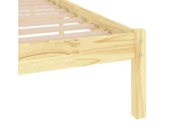 vidaXL Massivholzbett 90x190 cm 3FT Single1134883