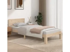 vidaXL Massivholzbett 90x190 cm 3FT Single1136836
