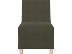 vidaXL Modulares Sofa ohne Armlehnen 2 Stk Grün 55 x 74 x 82 cm 3399791