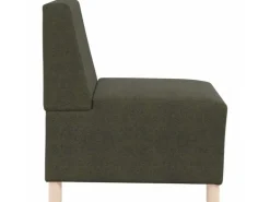 vidaXL Modulares Sofa ohne Armlehnen 2 Stk Grün 55 x 74 x 82 cm 3399791