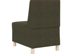 vidaXL Modulares Sofa ohne Armlehnen 2 Stk Grün 55 x 74 x 82 cm 3399791