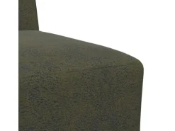 vidaXL Modulares Sofa ohne Armlehnen 2 Stk Grün 55 x 74 x 82 cm 3399791