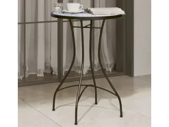 vidaXL Mosaik-Bistrotisch Blau und Weiß Ø50x70 cm Keramik 4003399