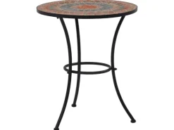 vidaXL Mosaik-Bistrotisch Orange/Grau 60 cm Keramik 46717