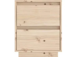 vidaXL Nachttische 2 Stk 40x35x50 cm Massivholz Kiefer