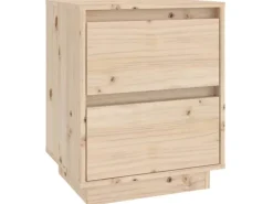 vidaXL Nachttische 2 Stk 40x35x50 cm Massivholz Kiefer