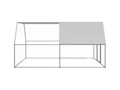 vidaXL Outdoor-Hühnerkäfig 3x4x2 m Verzinkter Stahl Modell 2