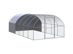 vidaXL Outdoor-Hühnerstall 3x6x2 m Verzinkter Stahl