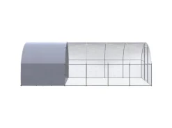 vidaXL Outdoor-Hühnerstall 3x6x2 m Verzinkter Stahl