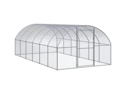 vidaXL Outdoor-Hühnerstall 3x6x2 m Verzinkter Stahl Modell 1