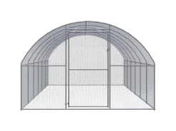 vidaXL Outdoor-Hühnerstall 3x6x2 m Verzinkter Stahl Modell 1
