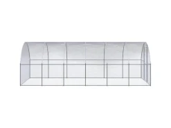 vidaXL Outdoor-Hühnerstall 3x6x2 m Verzinkter Stahl Modell 1