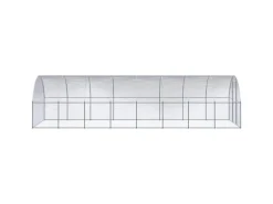 vidaXL Outdoor-Hühnerstall 3x8x2 m Verzinkter Stahl Modell 1