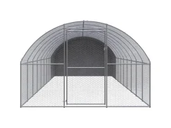 vidaXL Outdoor-Hühnerstall 3x10x2 m Verzinkter Stahl Modell 2