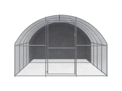 vidaXL Outdoor-Hühnerstall 3x4x2 m Verzinkter Stahl