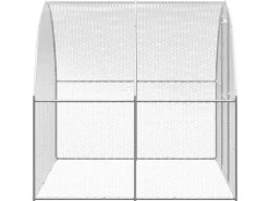 vidaXL Outdoor-Hühnerstall 3x4x2 m Verzinkter Stahl