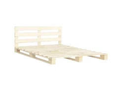 vidaXL Palettenbett Massivholz Kiefer 200x200 cm619014