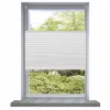 vidaXL Plissee Faltrollo Rollo Plisseerollo 100x200cm Weiß