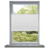 vidaXL Plissee Faltrollo Rollo Plisseerollo 100x150cm Weiß