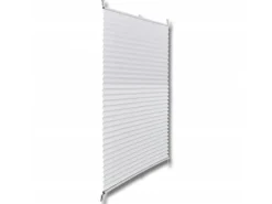 vidaXL Plissee Faltrollo Rollo Plisseerollo 100x150cm Weiß