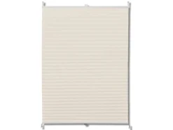vidaXL Plissee Faltrollo Rollo Plisseerollo 110x125cm Creme